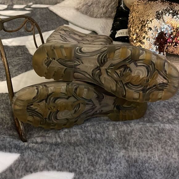 EUC /vintage COACH POPPY rubber logo cc RAINBOOTS y2k - Picture 5 of 6